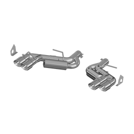 Chevrolet 3 Inch Dual Axle Back Quad Tips Aluminized Steel For 16-Up Chevrolet Camaro SS V8 6.2L 17-Up Chevrolet Camaro ZL1 MBRP