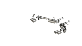 Exhaust Pipe 2.5 Inch Dual Axle Back NPP For 16-Up Camaro V6 3.6L With Quad 4 Inch Dual Wall Tips T304 Stainless Steel MBRP