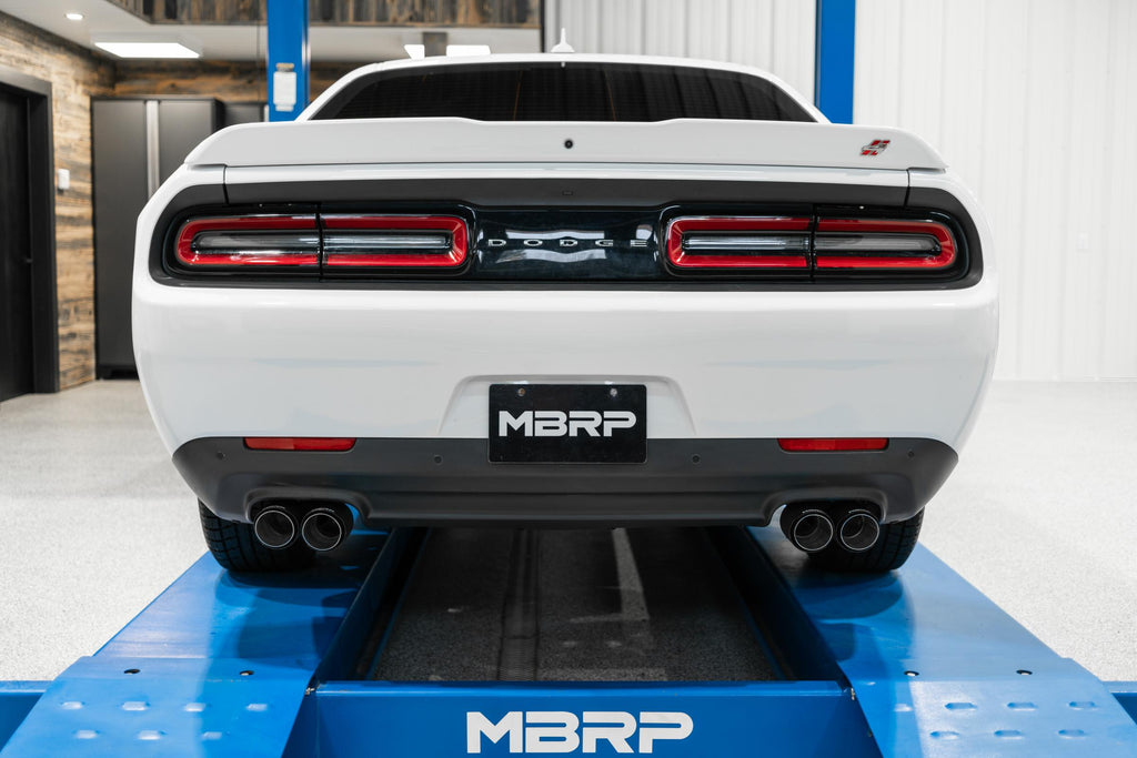 15-23 Dodge Challenger Aluminized 2.5 Inch Cat Back Dual Rear Exit Exhaust System MBRP