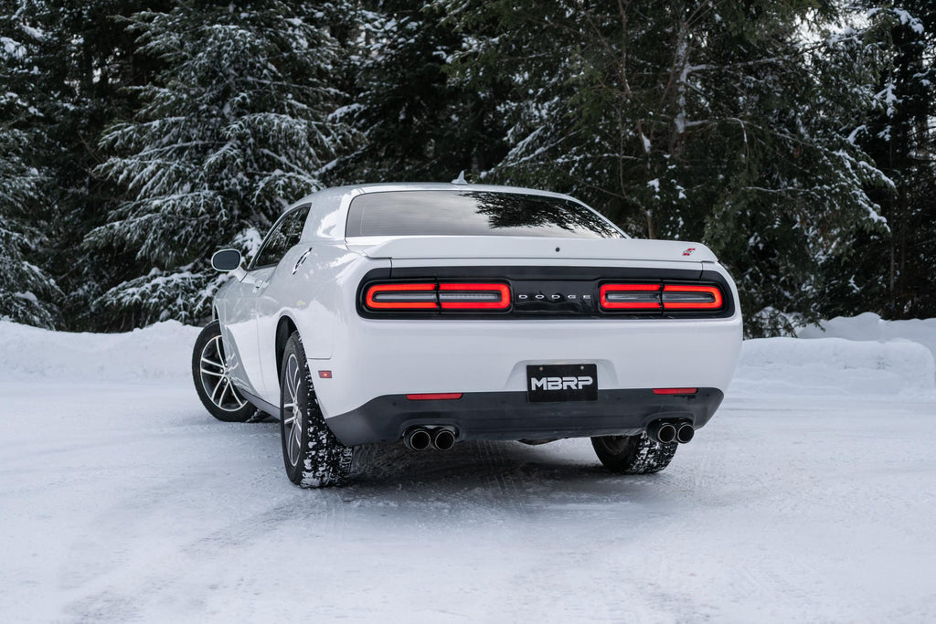 15-23 Dodge Challenger Aluminized 2.5 Inch Cat Back Dual Rear Exit Exhaust System MBRP
