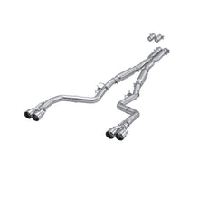 Load image into Gallery viewer, 15-23 Dodge Challenger Aluminized Steel 3 Inch Dual Cat Back Quad Tips (Street Version) Exhaust System MBRP