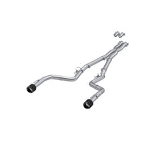 Load image into Gallery viewer, T304 Stainless Steel 3.0 Inch Cat-Back Dual Rear Race Profile with Dual Carbon Fiber Tips 15-23 Dodge Charger MBRP