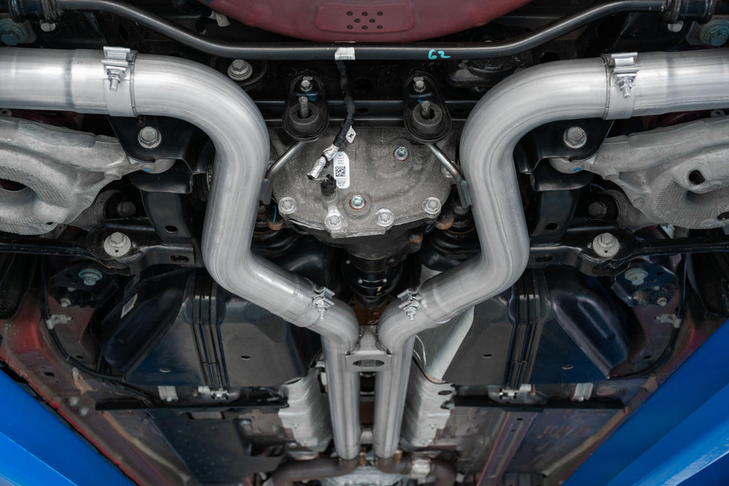 3 Inch Cat Back Exhaust System For 18-23 Ford Mustang GT 5.0L With Quad 4 Inch Dual Wall Tips Street Version T304 Stainless Steel MBRP