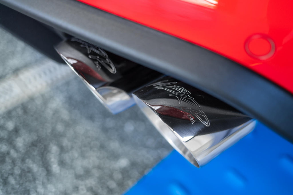 3 Inch Cat Back Exhaust System For 18-23 Ford Mustang GT 5.0L With Quad 4 Inch Dual Wall Tips Street Version T304 Stainless Steel MBRP