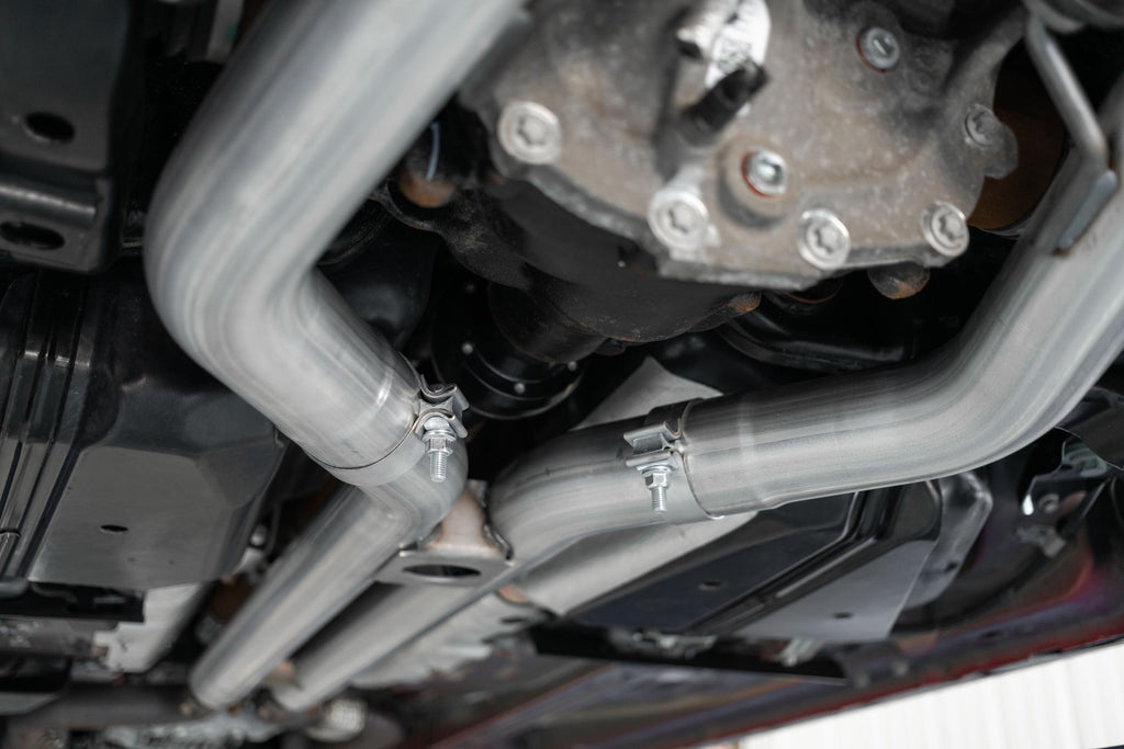 3 Inch Cat Back Exhaust System For 18-23 Ford Mustang GT 5.0L With Quad 4 Inch Dual Wall Tips Race Version Aluminized Steel MBRP