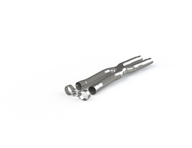 MBRP 2.5 Inch Exhaust Resonator Bypass X-Pipe For 15-Up Ford Mustang GT 5.0L MBRP