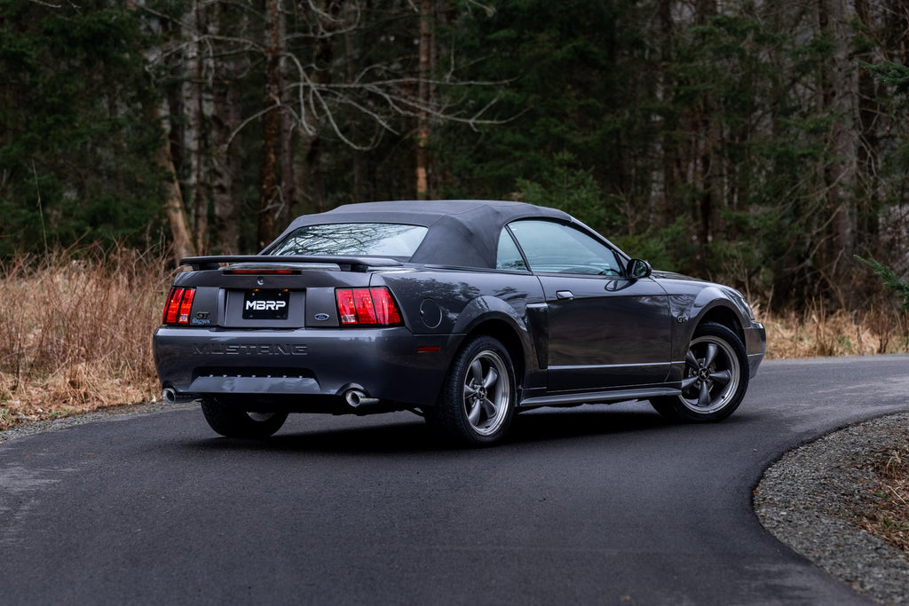 1999-2004 Ford Mustang GT/ Mach 1 4.6L Aluminized Steel 2.5 Inch Cat-Back Dual Rear Exit MBRP