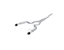 Load image into Gallery viewer, 2015-2018 Ford Mustang 2.3L EcoBoost and 2019-Up Ford Mustang 2.3L EcoBoost T304 Stainless Steel 3 Inch Cat-Back Dual Split Rear with Carbon Fiber Tips Race Version MBRP