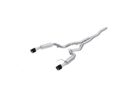2015-2018 Ford Mustang 2.3L EcoBoost and 2019-Up Ford Mustang 2.3L EcoBoost T304 Stainless Steel 3 Inch Cat-Back Dual Split Rear with Carbon Fiber Tips Race Version MBRP