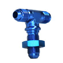 Load image into Gallery viewer, S73_560634_6AN Blue Bulkhead Flare T Coupling Fitter.jpg