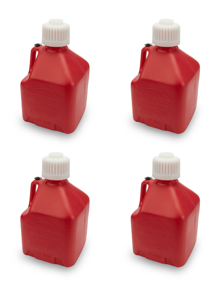 Utility Jug 3 Gallon - Red - Case 4 - Scribner 2020R-CASE