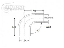 Load image into Gallery viewer, BOOST Products Silicone Reducer Elbow 90 Degrees, 2-3/4" - 2-3/8" ID, Black