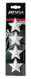 MSA STAR LOGO - WHITE (4PK) - MSA WHEELS
