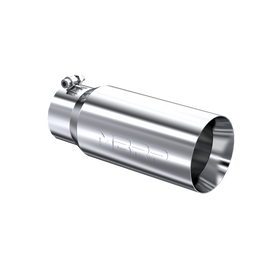 Exhaust Tail Pipe Tip 5 Inch O.D. Dual Wall Straight 4 Inch Inlet 12 Inch Length T304 Stainless Steel MBRP