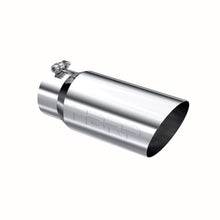 Load image into Gallery viewer, Exhaust Tail Pipe Tip 5 Inch O.D. Angled Single Walled 4 Inch Inlet 12 Inch Length T304 Stainless Steel MBRP