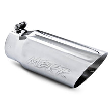 Load image into Gallery viewer, Exhaust Tail Pipe Tip 5 Inch O.D. Dual Wall Angled 4 Inch Inlet 12 Inch Length T304 Stainless Steel MBRP