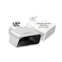 Load image into Gallery viewer, Exhaust Tip 4 3/4 Inch X 3 Inch ID Rectangle Angled Cut 3 Inch O.D. Inlet Driver Side 7 3/8 Inch Length T304 Stainless Steel MBRP