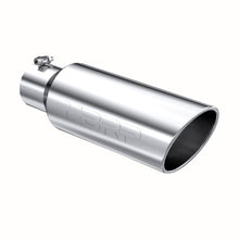 Load image into Gallery viewer, Exhaust Tip 6 Inch O.D. Rolled End 4 Inch Inlet 18 Inch Length T304 Stainless Steel MBRP