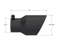 Load image into Gallery viewer, Exhaust Tip 4 1/2 Inch O.D. Dual Wall Angled Fits Aluminized Steel 3 Inch Systems MBRP