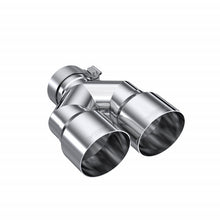 Load image into Gallery viewer, T304 Stainless Steel Tip 3.0 Inch ID 4.0 Inch OD Dual Out 9.87 Inch Length Dual Wall MBRP