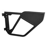 Tubular Full Door; Textured Powder Coated; Black; Steel; Set Of 2 - TrailFX JL04RD
