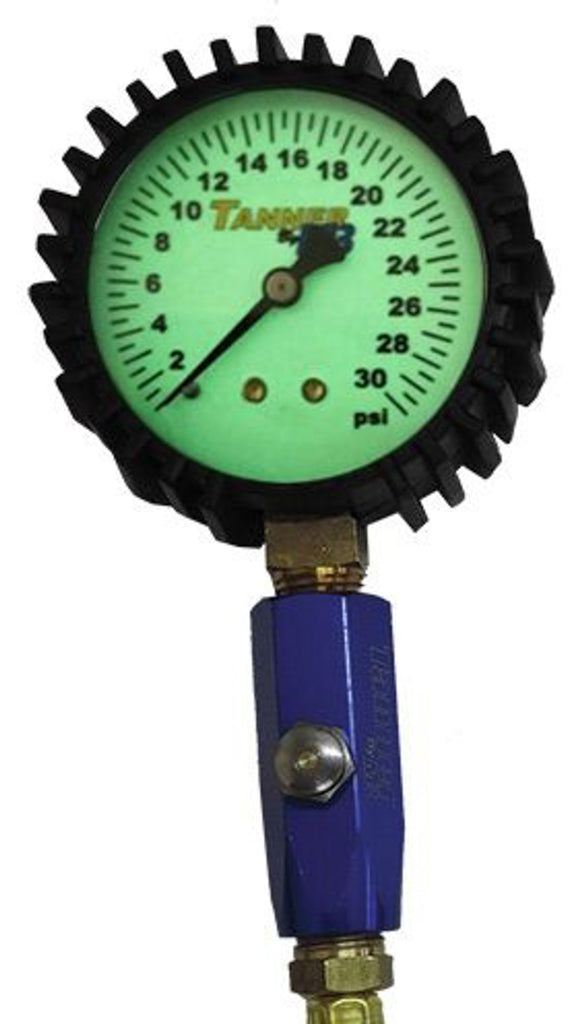 30 Lb Glow-In Dark Air Gauge - Tanner Racing 20330