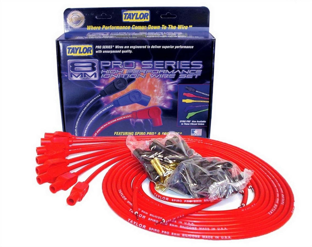 8mm Red Spiro-Pro Wires - Taylor Cable 73255