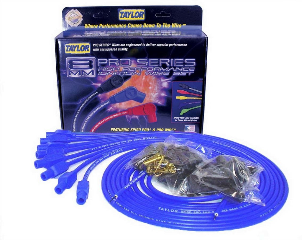 8mm Blue Spiro-Pro Wires - Taylor Cable 73655