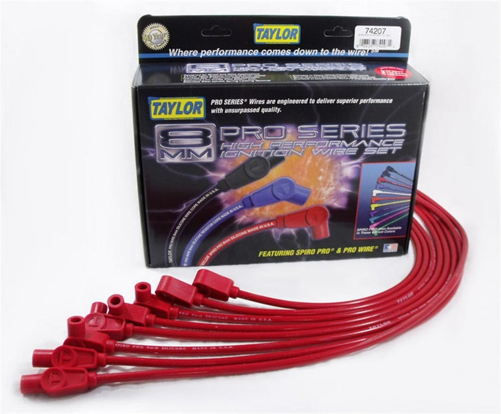 8mm 78/86 Sb Chevy Red - Taylor Cable 74207