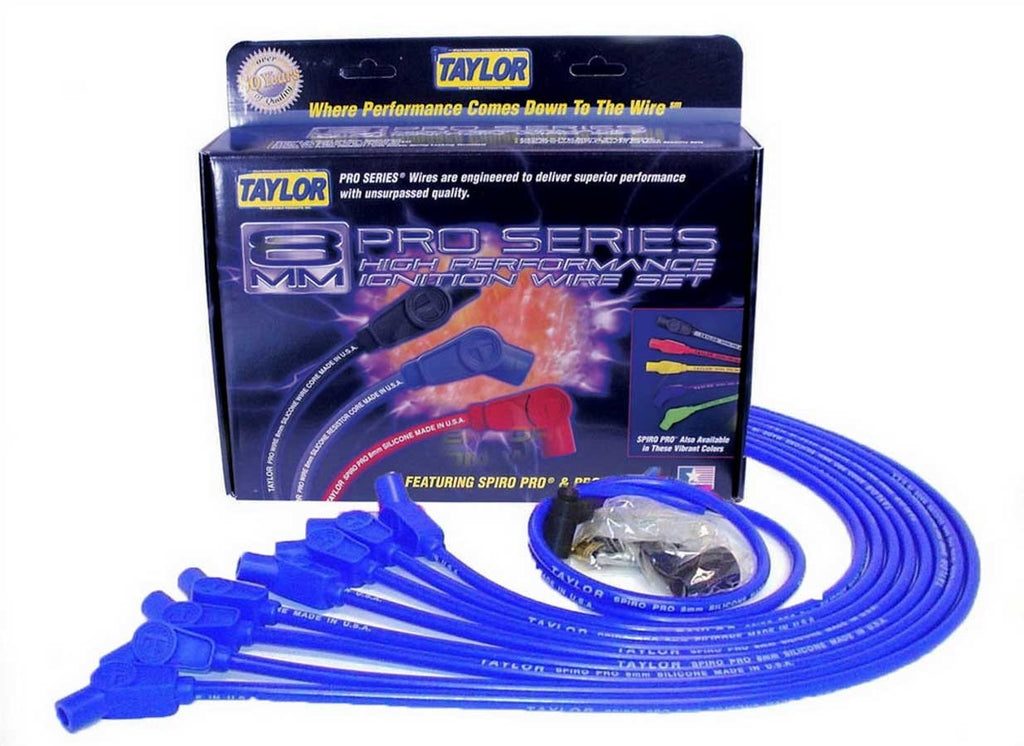 BBC 8MM Pro Race Wires- Blue - Taylor Cable 76632
