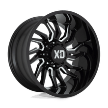 Load image into Gallery viewer, XD858 22X10 5X127 GLOSS BLACK MILL -18MM
