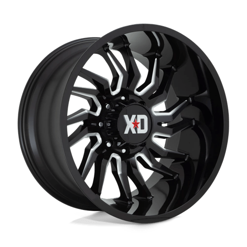 XD858 22X10 6X5.5 GLOSS BLACK MILL -18MM