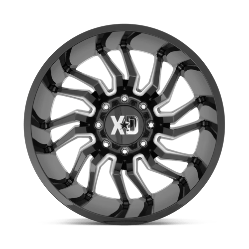 XD858 22X10 6X5.5 GLOSS BLACK MILL -18MM