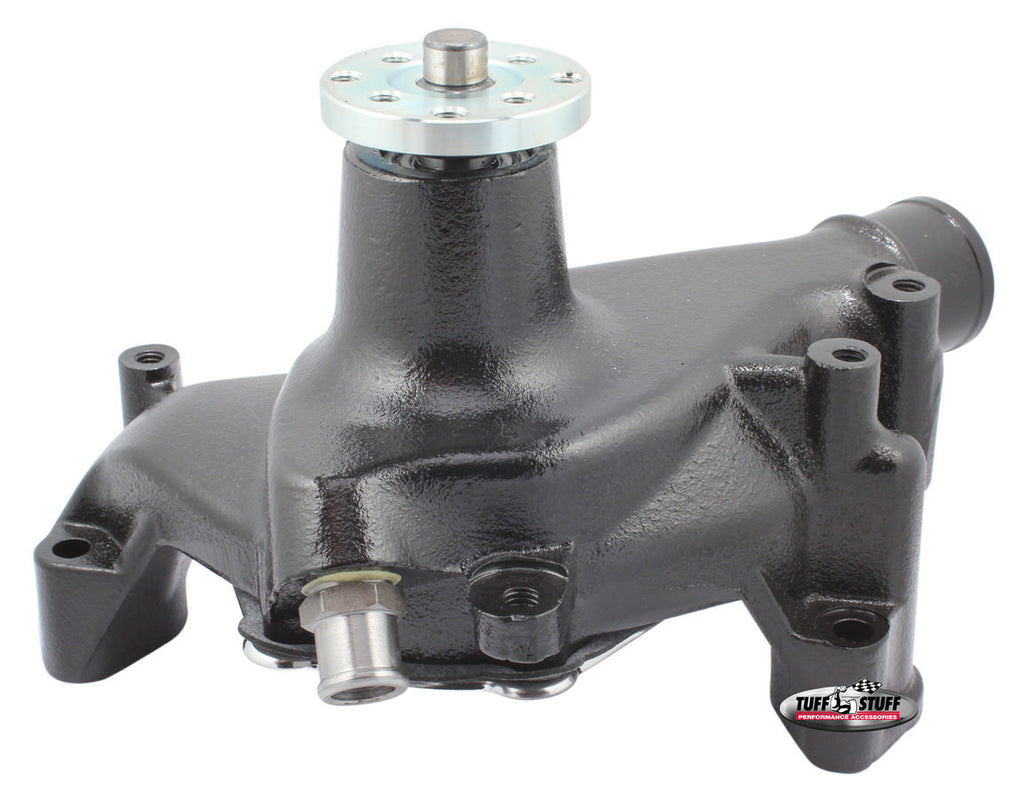 SBC Water Pump Long Black Cast - Tuff Stuff Performance Accessories 1449NC