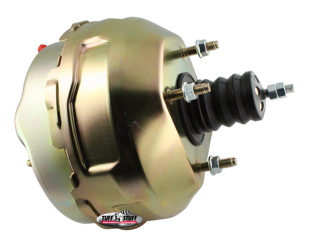 9in Dual Diaphragm Booster Gold Zinc - Tuff Stuff Performance Accessories 2229NB