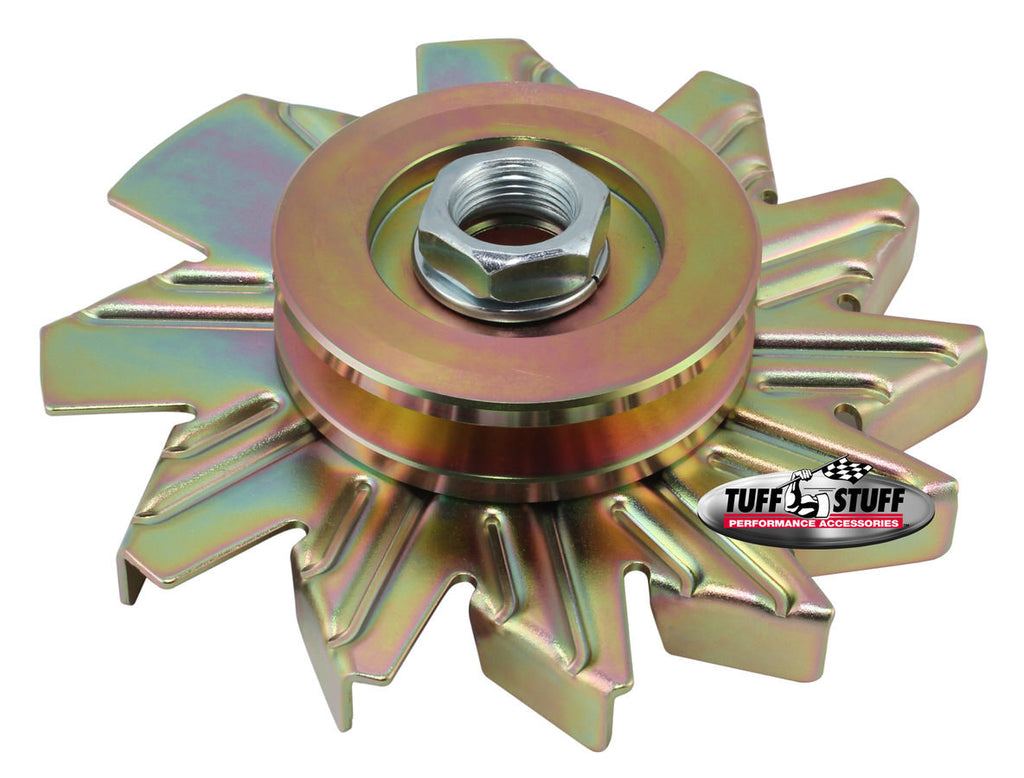 Alternator Gold Zinc Fan And Pulley Combo - Tuff Stuff Performance Accessories 7600AD