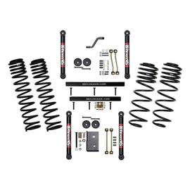 4 Inch Component Box With Dual Rate Long Travel Coil Springs with Lower Links 03-06 Jeep Wrangler TJ Skyjacker