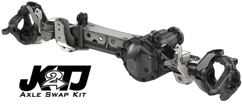 JK2TJ Front Axle Swap Kit Dana 44 Rubicon LCA Brackets W/Standard Hole Artec Industries - Artec Industries TJ4417 GNKQ_TJ4417