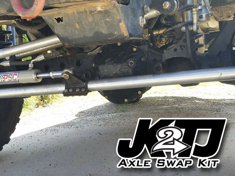 JK2TJ Front Axle Swap Kit Dana 44 Rubicon LCA Brackets W/Standard Hole Artec Industries