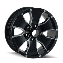Load image into Gallery viewer, 14 (14) GLOSS BLACK MACHINED 