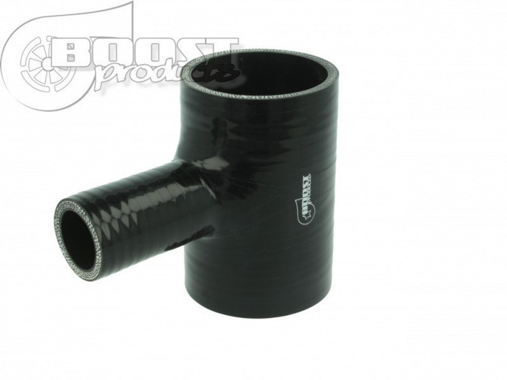 BOOST Products Silicone T-piece Adapter 2-3/4" ID / 1" Branch ID / Black