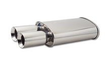 Load image into Gallery viewer, Oval Muffler 3in Inlet w/ Dual 3.5in Round Tip - Vibrant Performance 1047