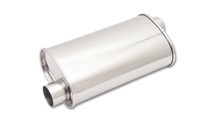 STREETPOWER Oval Muffler 2.5in inlet/outlet - Vibrant Performance 1126