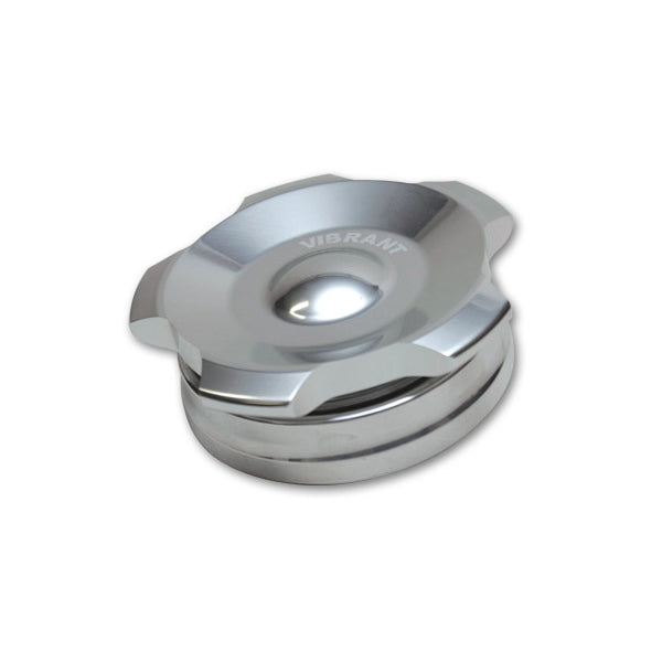 Polished Alum. Fill Cap w/Alum. Weld Bung 2in - Vibrant Performance 11290