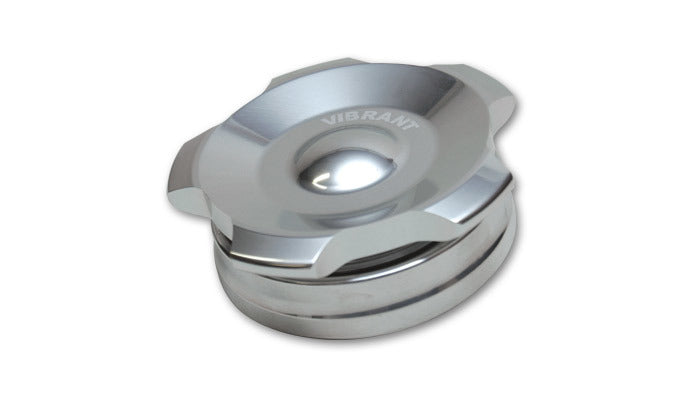 Polished Alum Fill Cap w/ Alum Welld Bung 2.75i - Vibrant Performance 11294