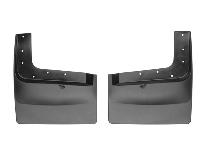 17-  Ford F250 Rear Black No Drill Mudflaps - Weathertech 120074