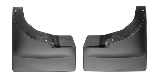 15-  GM Silverado Rear Black No Drill Mudflaps - Weathertech 120076