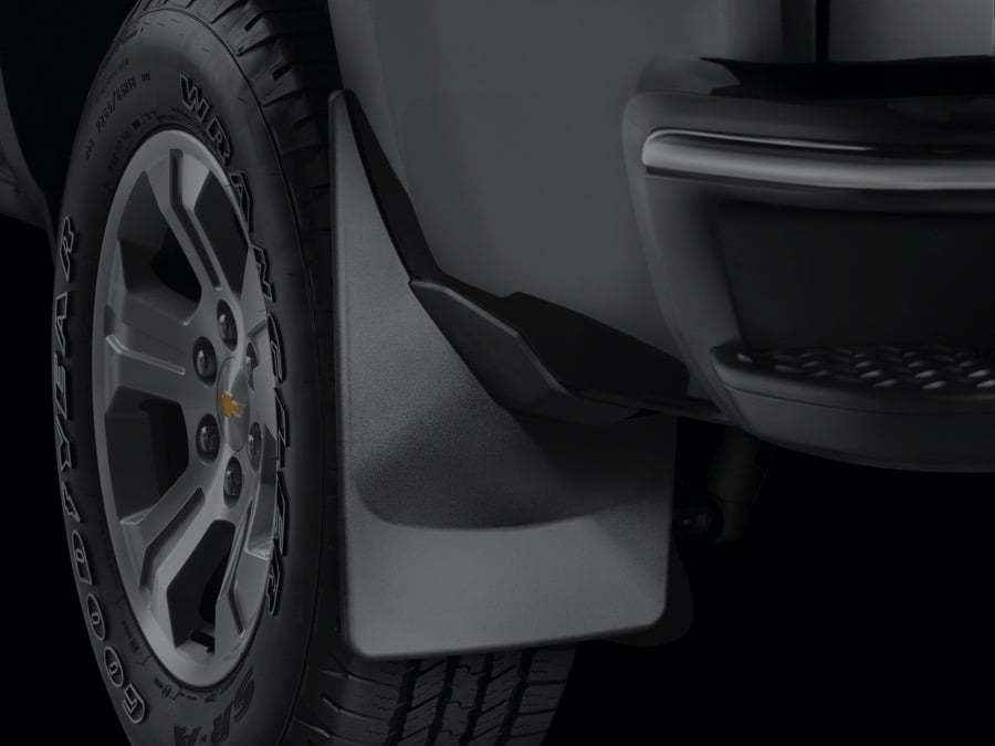 Black No Drill Mud Flaps - Weathertech 120152