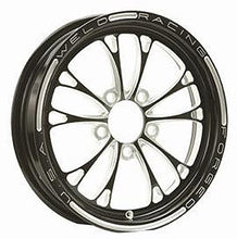 Load image into Gallery viewer, WELD Racing V-Series Frnt Drag Wheel Blk 15x3.5 5x4.5BC 1.75b