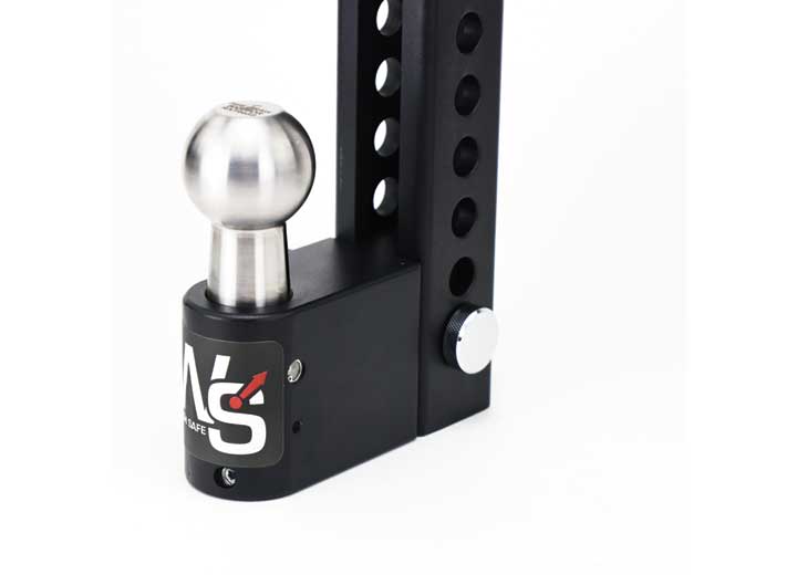 Aero Hitch Adjustable Trailer Ball Mount 10" Drop Hitch, 2" Receiver - Weigh Safe AWS10-2